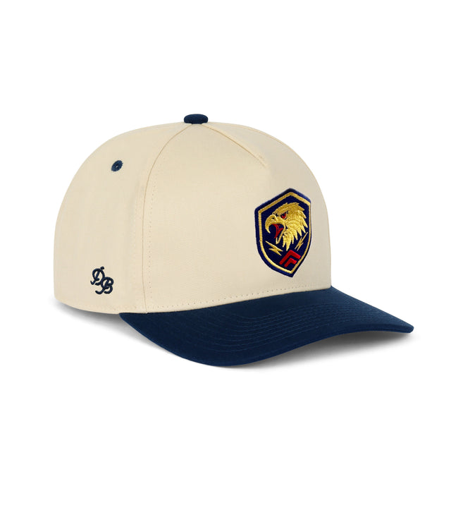 The Eagle | Cream & Navy Snapback