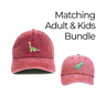 dinosaur dad trex matching hats dad and son matching hats family hats embroidered hat cute dinosaur cute hats dad brand