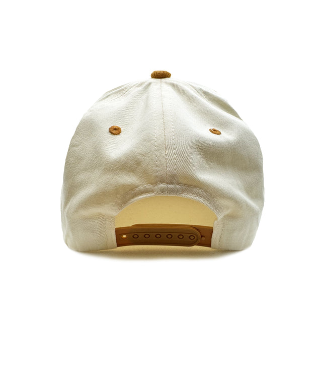 Dad | Two-Tone Cream & Orange Gold Corduroy Snapback Hat