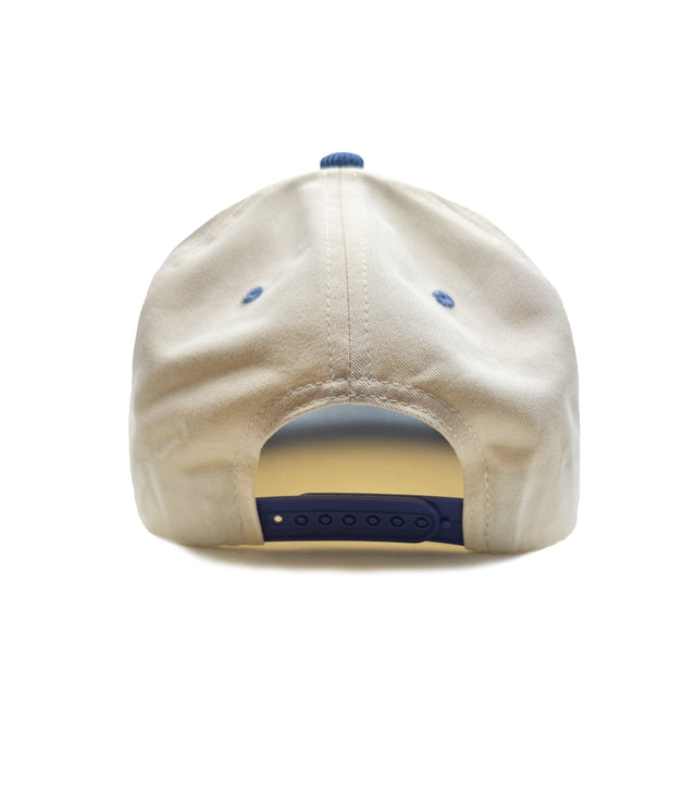 Dad | Two-Tone Cream & Baby Blue Corduroy Snapback Hat